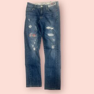 Pilcro and the Letterpress Classic Blue Straight Jeans